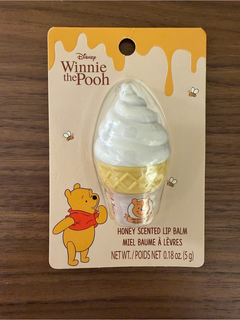 Disney Winnie the Pooh Honey Scented Ice Cream Cone Lip Balm New